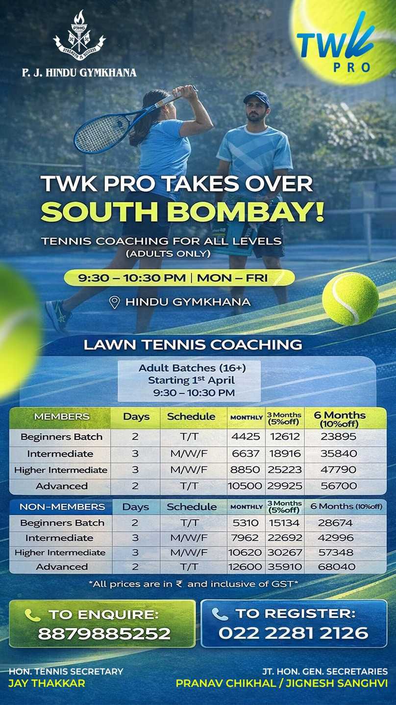 Tennis Coaching For All Level